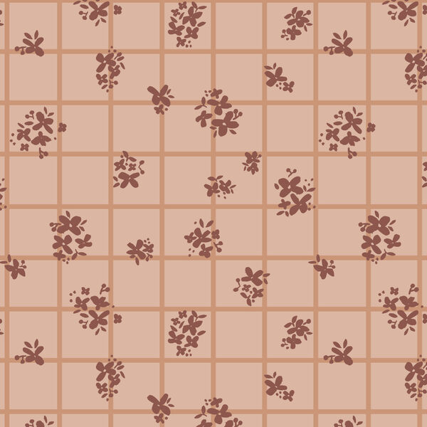 Ditsy Check in Soft Brown