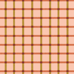 Plaid in Peach