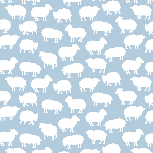 Sheep Silhouette in Sky