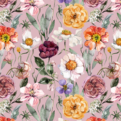 Botanical Gardens in Dusty Mauve