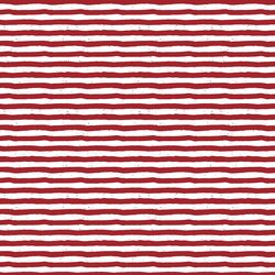 Small Merry Stripe in Berry Red