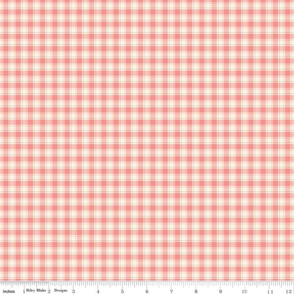Plaid in Coral