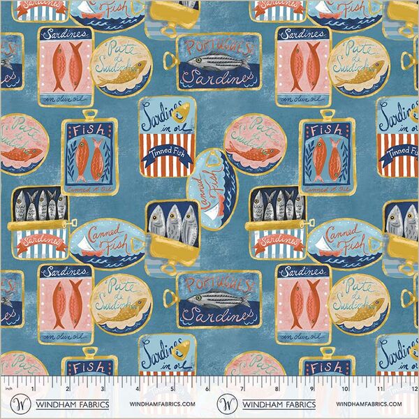 Tinned Fish in Sea Blue