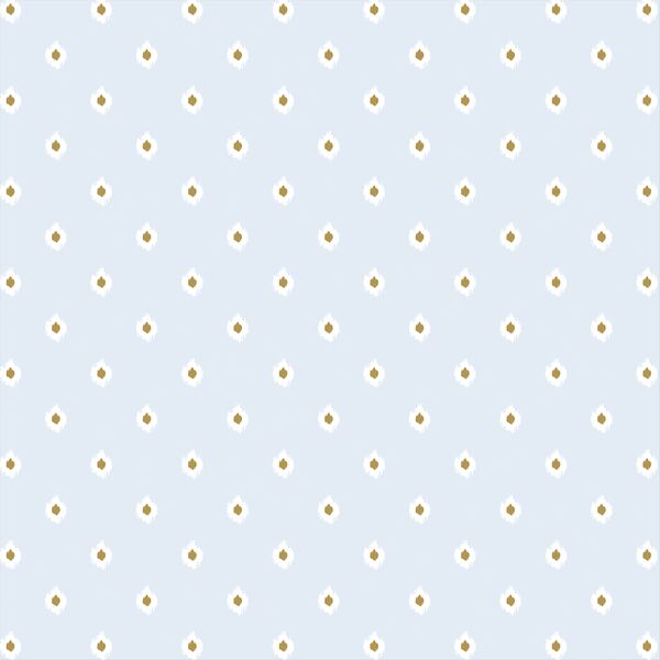 Tiny Ikat in Cloudy Blue