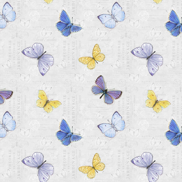 Butterflies in Light Gray