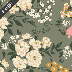 Garden Sonnet Flannel in Dim
