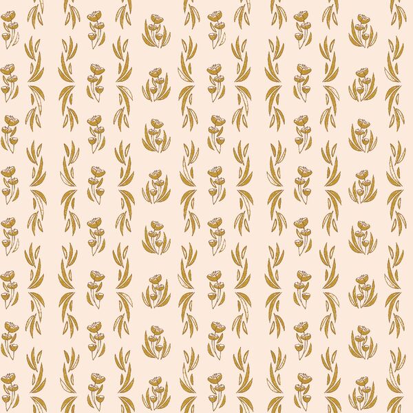 Quilt Floral in Peach