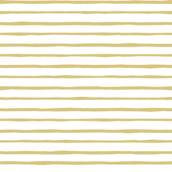 Artisan Stripe in Honey on White