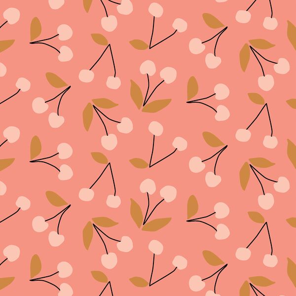 Cherries in Summer Coral
