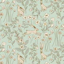 Hares in Spring Green