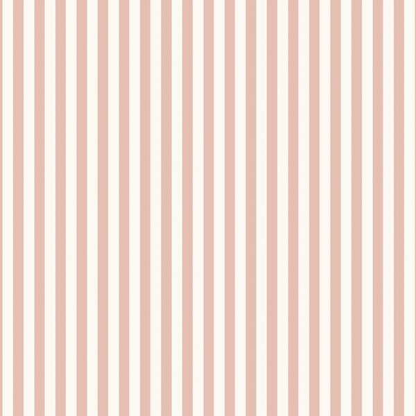 Vertical Spring Stripe in Powder Pink