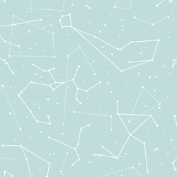 Star Charts in Glacier Blue