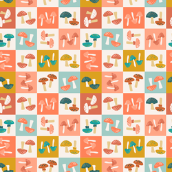 Mushroom Checkerboard in Afternoon