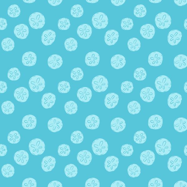 Sand Dollars in Pacific Blue