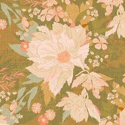 Large Orlando Floral in Mustard