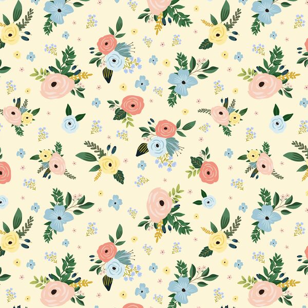 Large Harbour Florals in Yellow