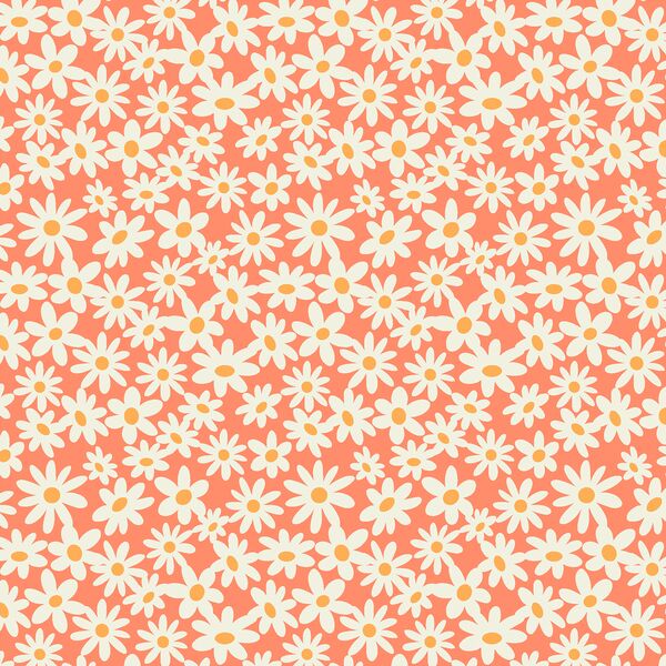 Groovy Daisies in Sherbet Pink