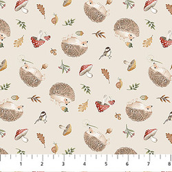 Hedgehog Toss in Beige Multi