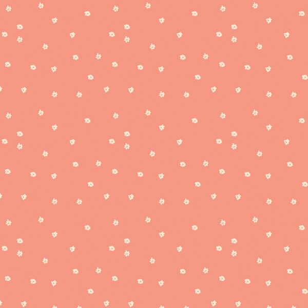 Tiny Blooms in Coral Peach