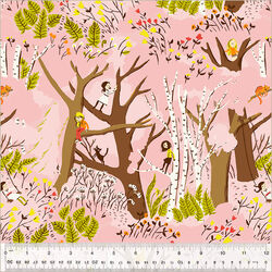 Girls in Trees in Pink