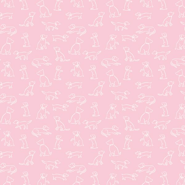 Playful Pups in Bubblegum