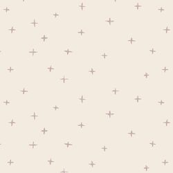 Swiss Crosses in Burnished Lilac on Egret