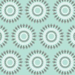 Feather Circle in Aloe