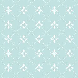 Quilted Snowflake in Candied Aqua
