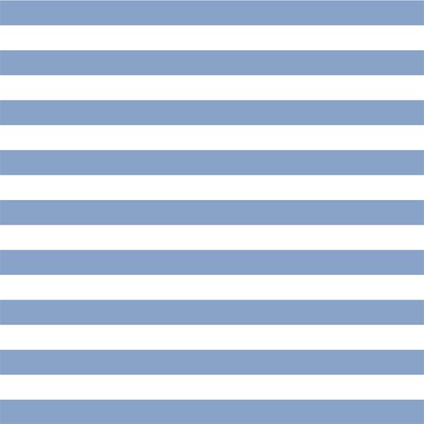 Horizontal Candy Stripe in Cornflower