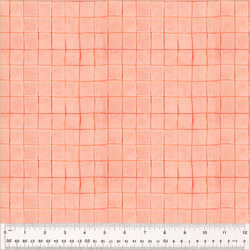 Drawn Plaid in Salmon
