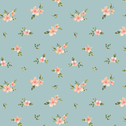 Petite Floral in Light Blue