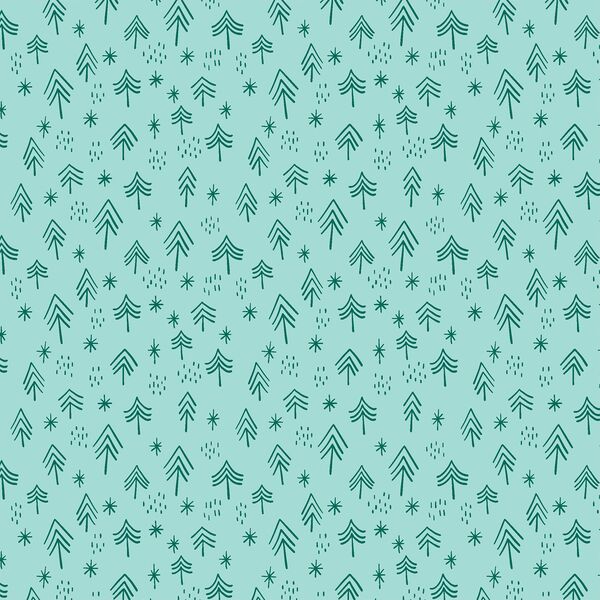 Trees in Peaceful Aqua
