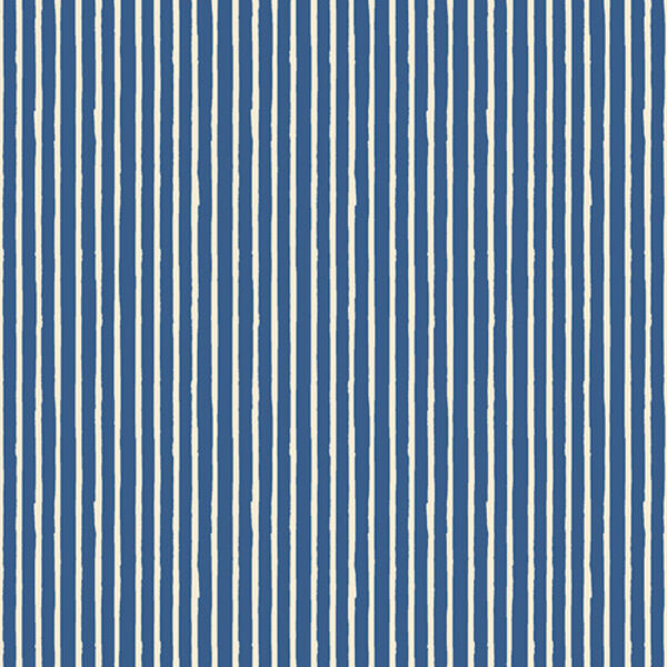 Striped Field in Denim