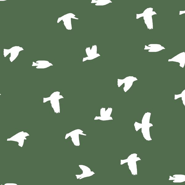 Flock Silhouette in Kale