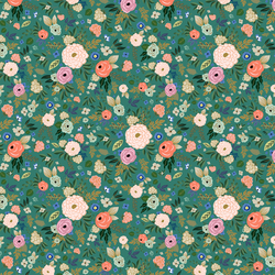 Small Deco Floral in Malachite Green