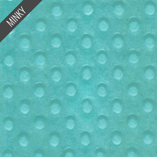 Minky Dimple Dot in Seafoam