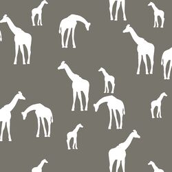 Giraffe Silhouette in Greige