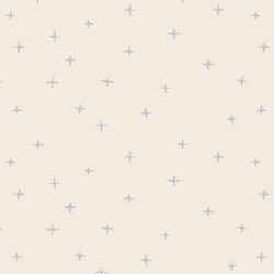 Swiss Crosses in Lunar Gray on Egret