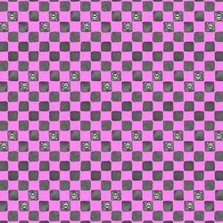 Skull Checkers in Fuschia