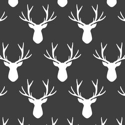 Stag Silhouette in Onyx