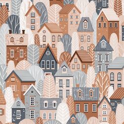 Fall in the Town in Neighborhood