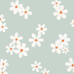 Large Daisies in Airy Blue