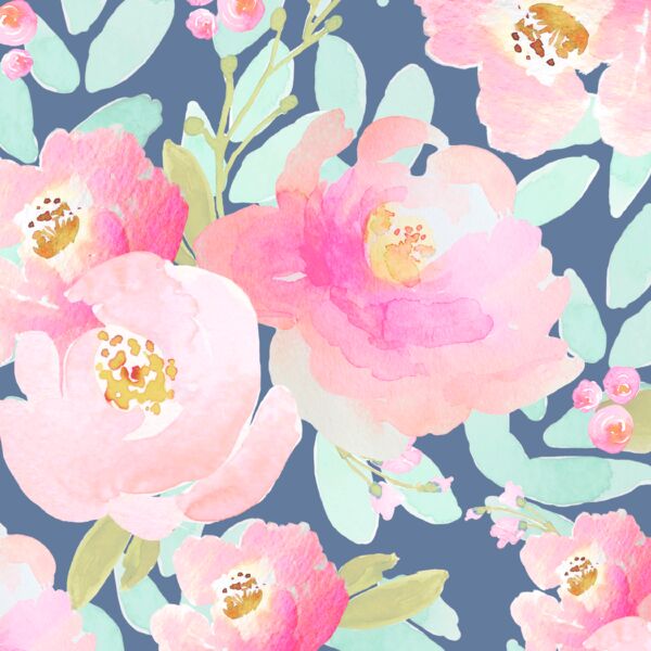 Plush Peonies in Azurite