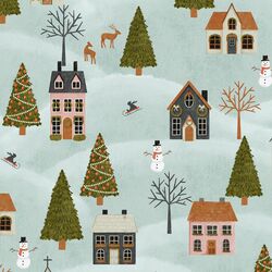 December Village in Frosty
