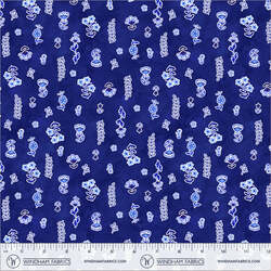 Painted Florals in Royal