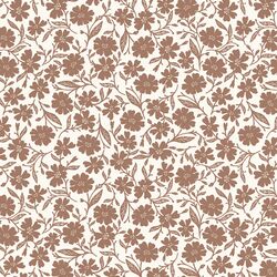 Sweet Blooms in Mocha Mousse on Ivory