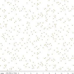 Blossom in Gold Sparkle on White
