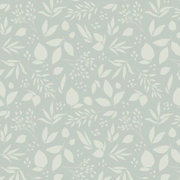 Leaves Silhouette in Mint