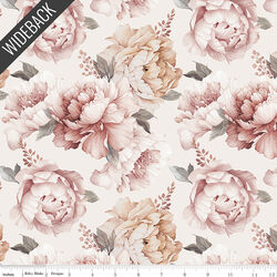 Peonies Wideback in Cream