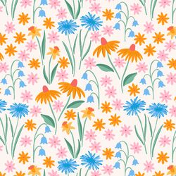 Blooming Field in Wildflowers